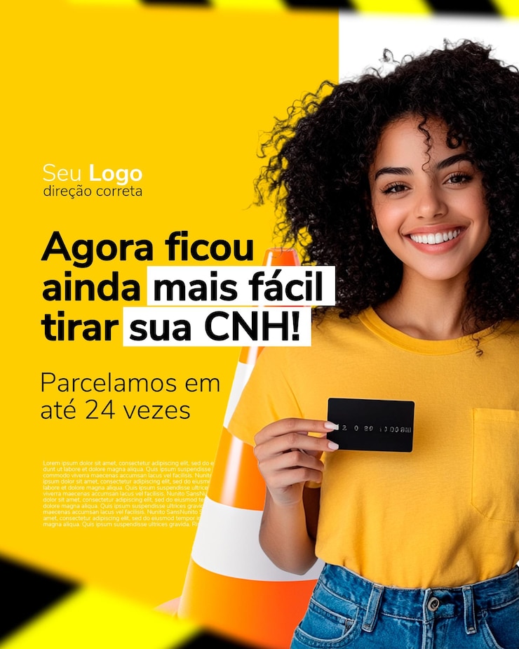 PSD mídias sociais para auto escola mídia social para escola de condução