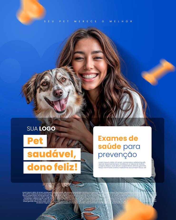 PSD mídias sociais para lojas de animais de estimação mídia social para lojas