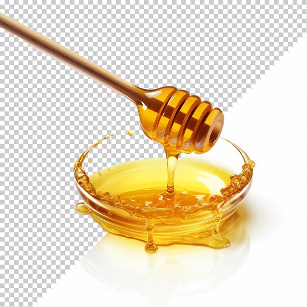 PSD la miel aislada sobre un fondo transparente