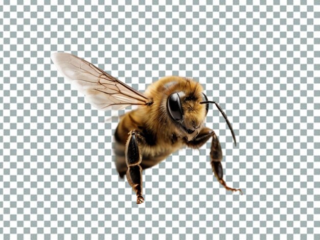 PSD miel composición abstracta realista con abejas sentadas en panales de ámbar