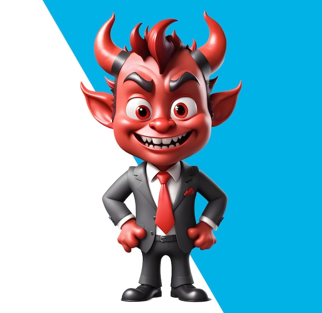 PSD mignon démon diable 3d