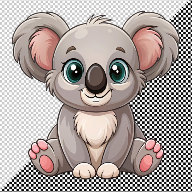 Un Mignon Koala Sur Un Fond Transparent