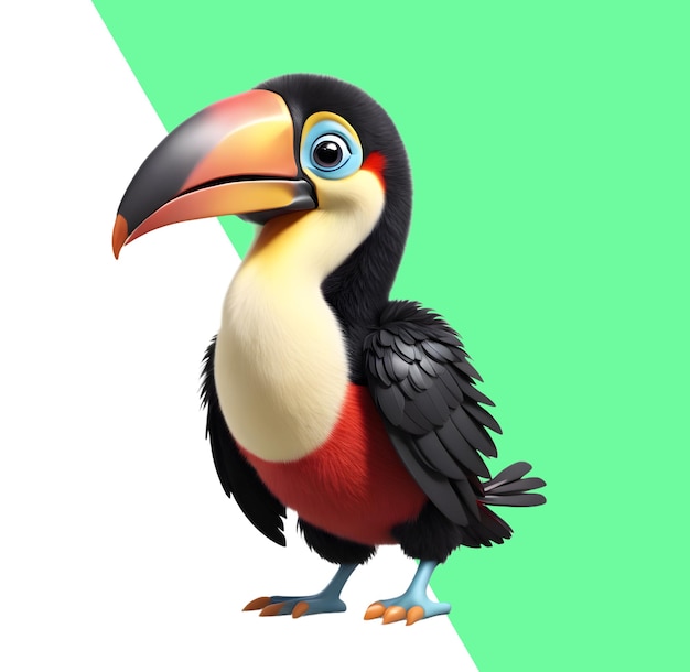 PSD mignon toucan 3d
