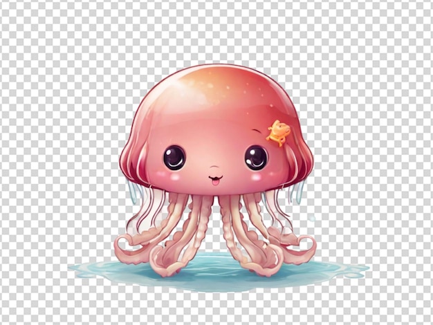 PSD une mignonne méduse png