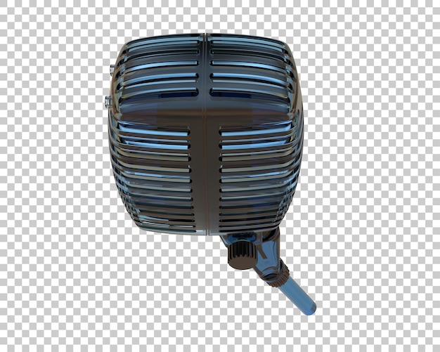 Mikrofon isoliert auf dem Hintergrund 3D-Rendering-Illustration