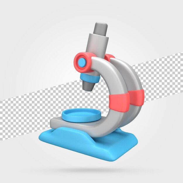 Mikroskop 3D-Rendering