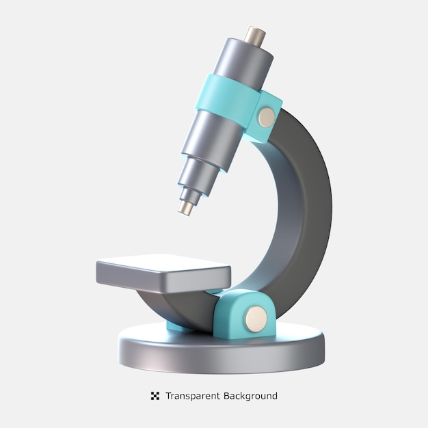 PSD mikroskop 3d-symbol-darstellung