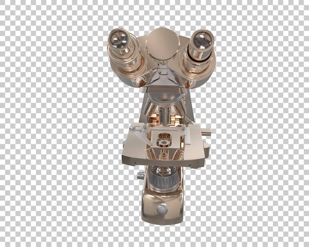 Mikroskop isoliert auf dem Hintergrund 3D-Rendering-Illustration