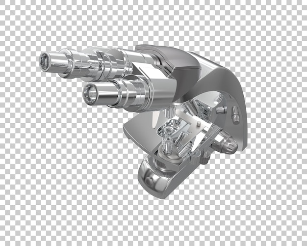 Mikroskop isoliert auf dem Hintergrund 3D-Rendering-Illustration