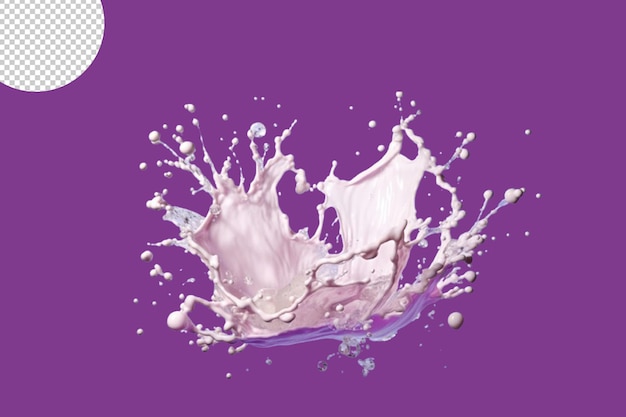 Milch- oder Joghurt-Splash isoliert auf dem Hintergrund