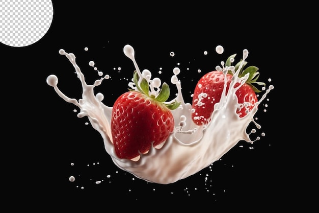 Milch- oder Joghurt-Splash isoliert auf dem Hintergrund