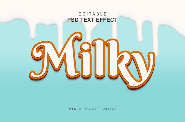 Milchiger Texteffekt