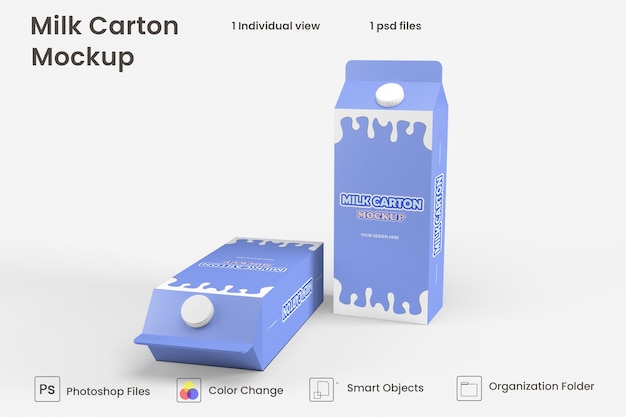 PSD milchverpackungsmodell