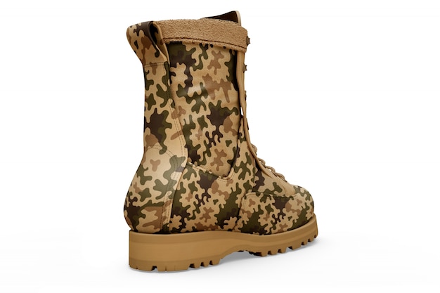 Militar botas mockup