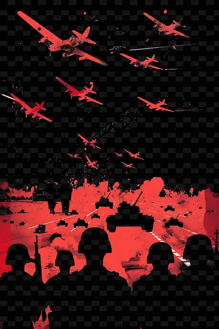PSD military base setting with soldiers and veterans for electio flat illustration poster design