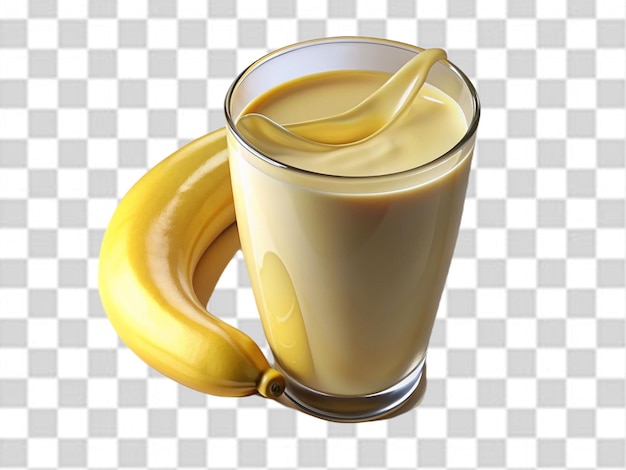 PSD le milk shake à la banane png