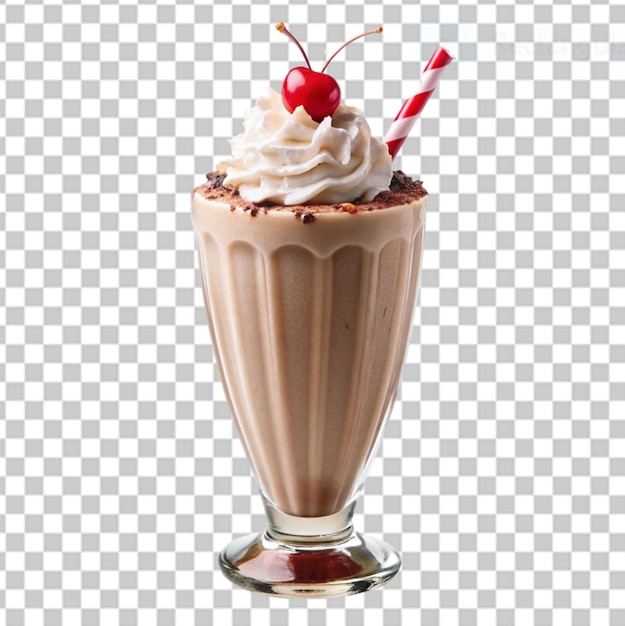 PSD des milkshakes sur fond transparent