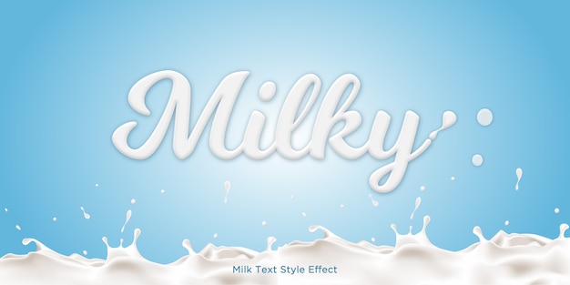 Milky Text Style-Effekt