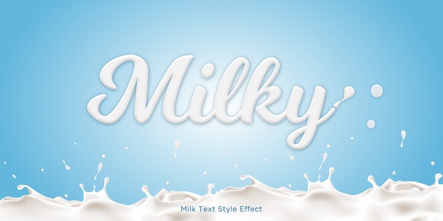 PSD milky text style-effekt