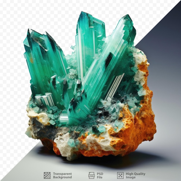 PSD minéral de malachite et de quartz du zaïre composé d'atomes de silicium et d'oxygène