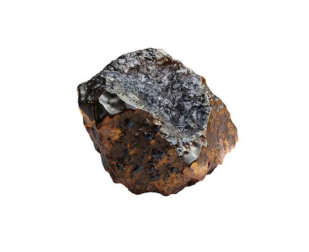 PSD minerales raros y valiosos sobre fondo transparente