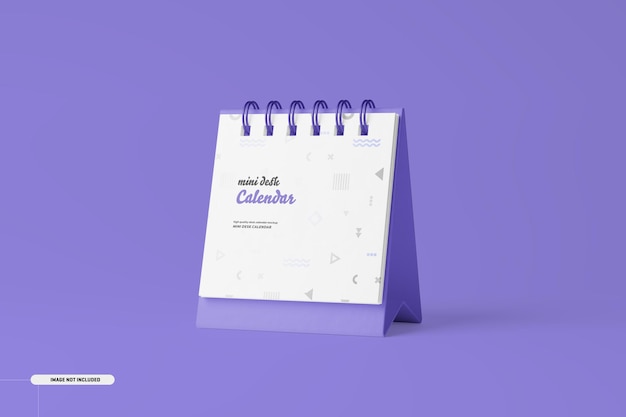 Mini calendario da tavolo mockup