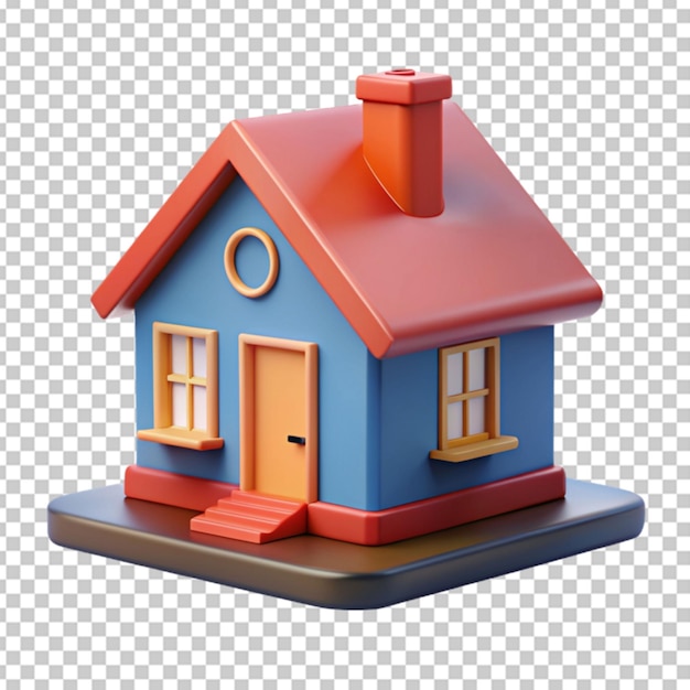 PSD mini-casa em 3d