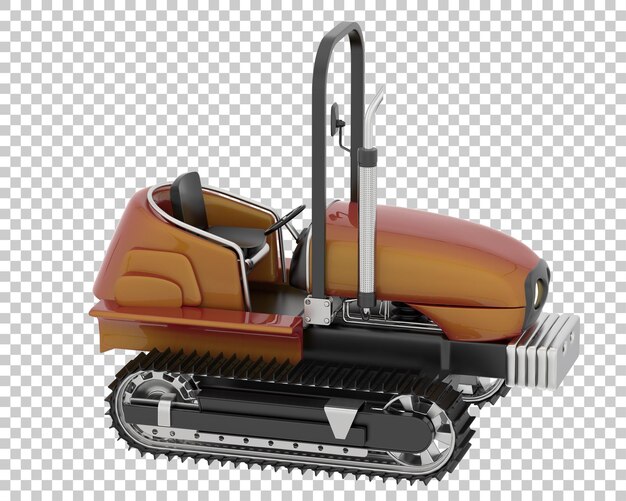 Mini cingolato su sfondo trasparente 3d rendering illustrazione