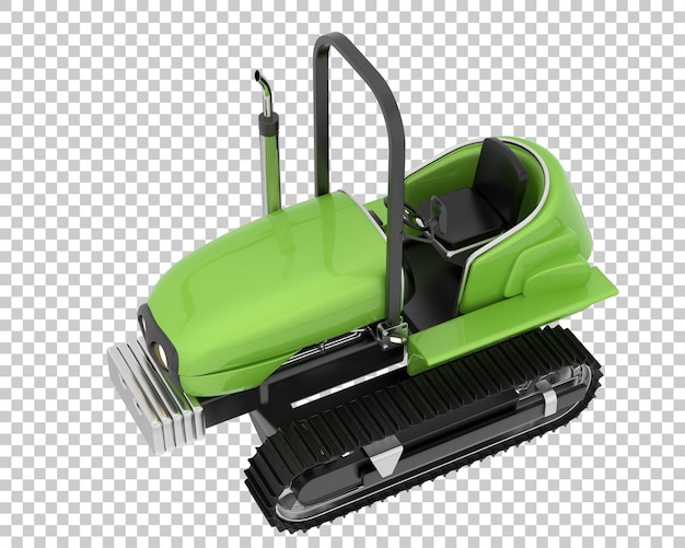 PSD mini-crawler auf transparentem hintergrund 3d-rendering-illustration