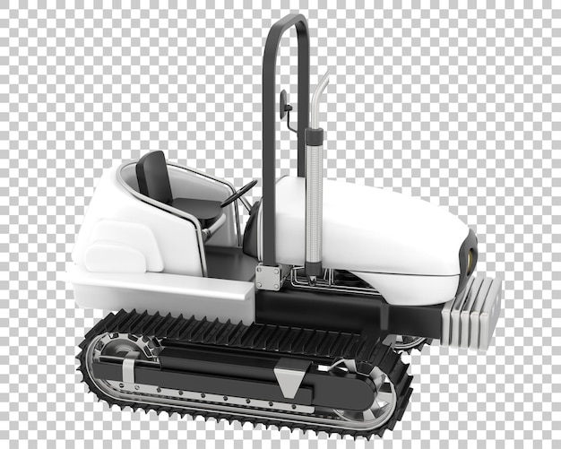 PSD mini-crawler auf transparentem hintergrund 3d-rendering-illustration