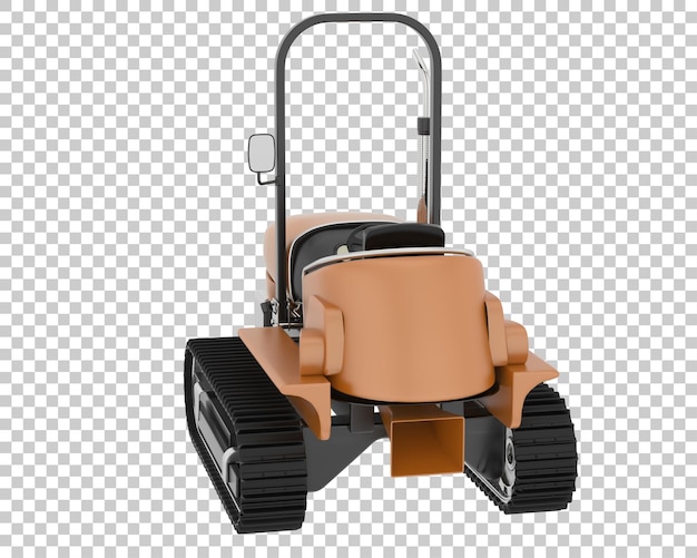 Mini-Crawler auf transparentem Hintergrund 3D-Rendering-Illustration