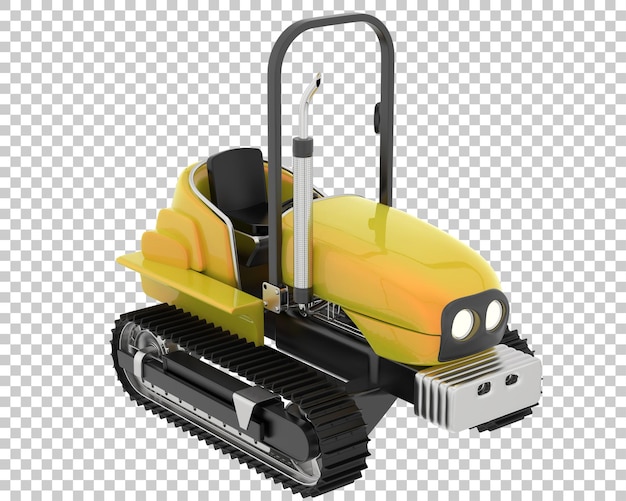 PSD mini-crawler auf transparentem hintergrund 3d-rendering-illustration