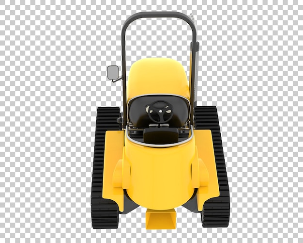 Mini crawler on transparent background 3d rendering illustration