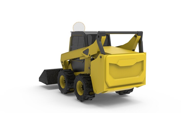 PSD mini escavadeira de trator amarelo jcb equipamento pesado veículo