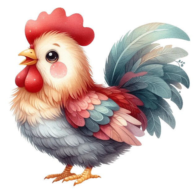 PSD mini frango ilustracao