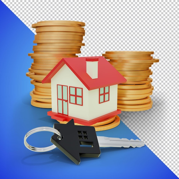 Mini investissement immobilier rendu 3d