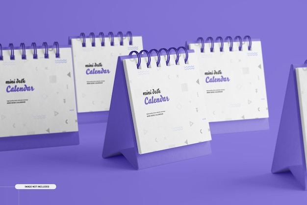 Mini-modelo de calendário de mesa