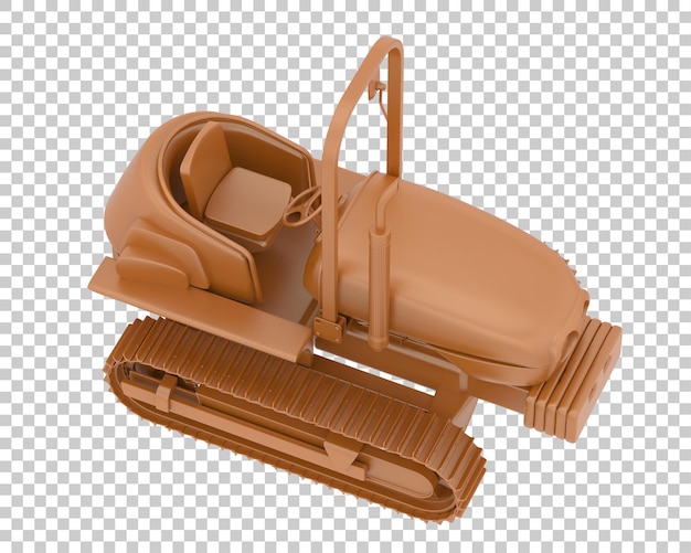Mini rastreador en la ilustración de renderizado 3d de fondo transparente