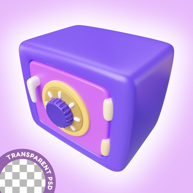 Mini vault 3d-illustrationssymbol