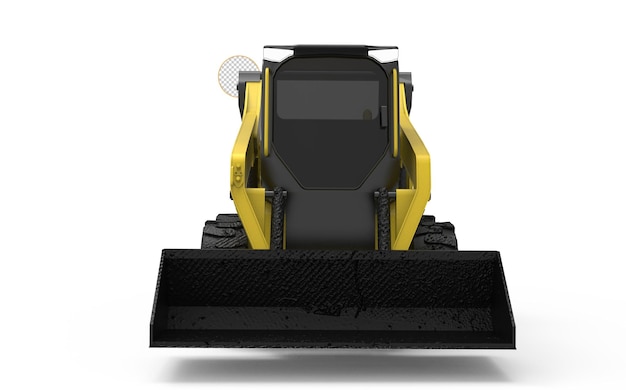 Mini véhicule d'équipement lourd jaune JCB tracteur excavatrice