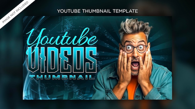 Miniatura y banner web de Yutube con plantilla Premium Psd