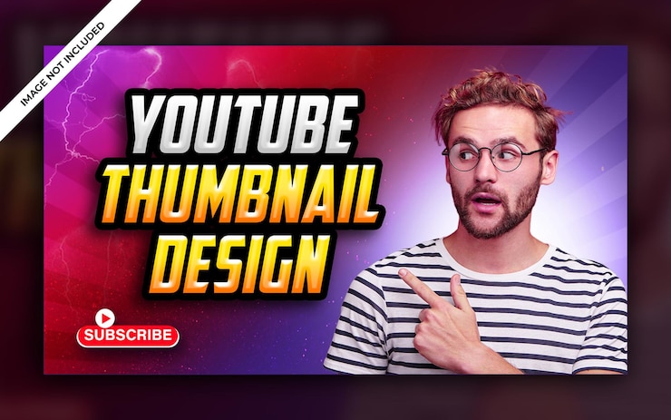 PSD miniatura del canal de youtube y banner web premium psd