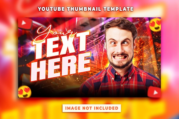miniatura del canal de youtube y banner web PSD Premium