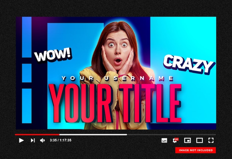 PSD miniatura del canal de youtube y banner web