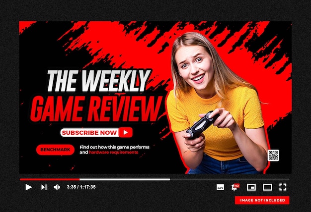 miniatura de canal do youtube e modelo de banner da web