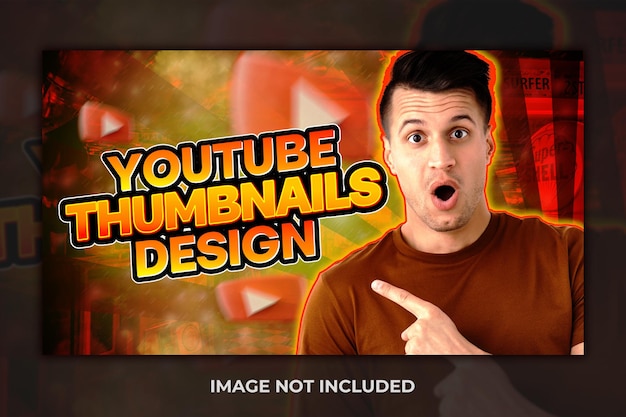 Miniatura de vídeo do Youtube ou design de modelo de banner da web