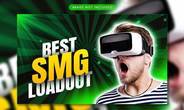 miniatura de videogame do youtube ou modelo de banner da web