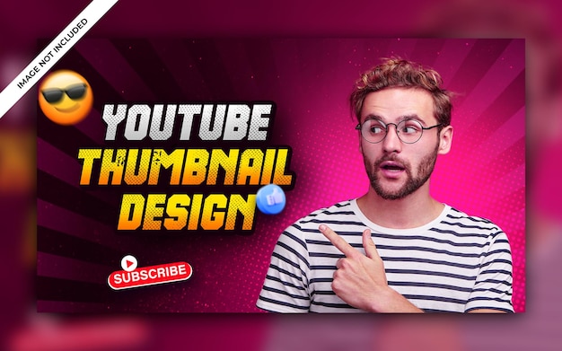 Miniatura del canale YouTube e banner web premium psd