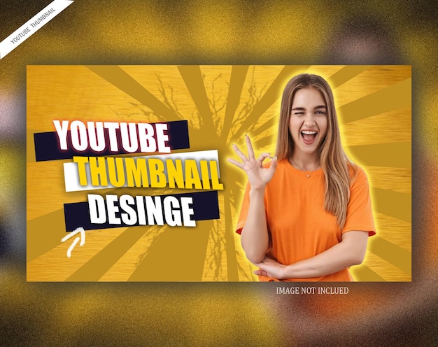 Miniatura del canale YouTube e banner web premium template psd art