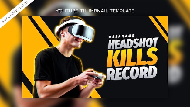 miniatura do canal do youtube e banner da web PSD Premium